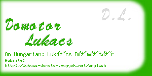 domotor lukacs business card